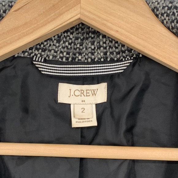 J. Crew Wool Blend Coat Marled Tweed Heather Gray Jacket, 2 - Picture 11 of 11